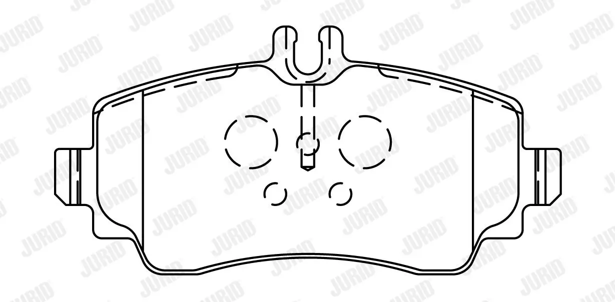 Bremsbelagsatz, Scheibenbremse Vorderachse JURID 571944J