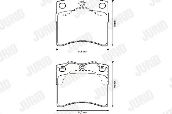 Bremsbelagsatz, Scheibenbremse JURID 571948J Bild Bremsbelagsatz, Scheibenbremse JURID 571948J
