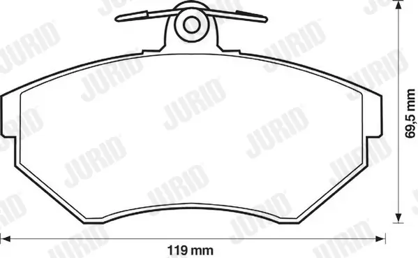 Bremsbelagsatz, Scheibenbremse JURID 571955J Bild Bremsbelagsatz, Scheibenbremse JURID 571955J