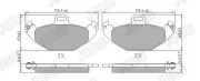 Bremsbelagsatz, Scheibenbremse Hinterachse JURID 571963J
