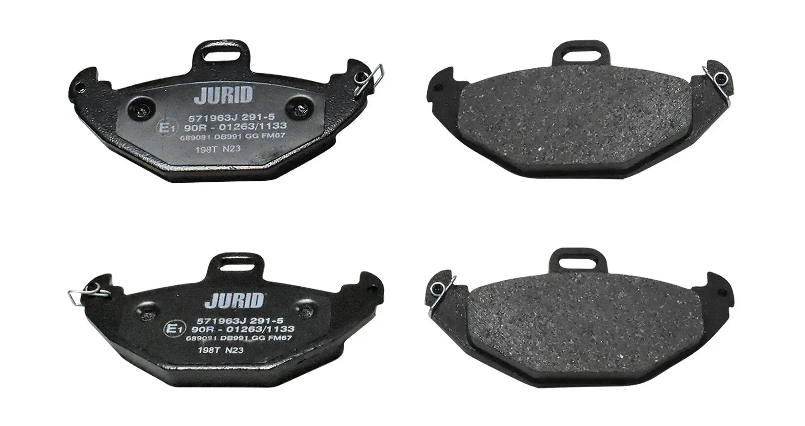 Bremsbelagsatz, Scheibenbremse Hinterachse JURID 571963J