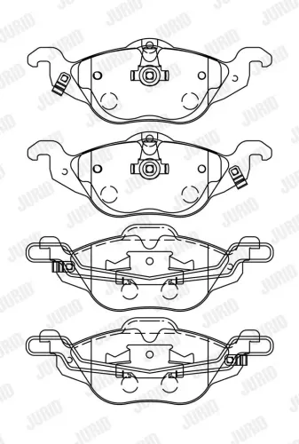Bremsbelagsatz, Scheibenbremse Vorderachse JURID 571968J Bild Bremsbelagsatz, Scheibenbremse Vorderachse JURID 571968J
