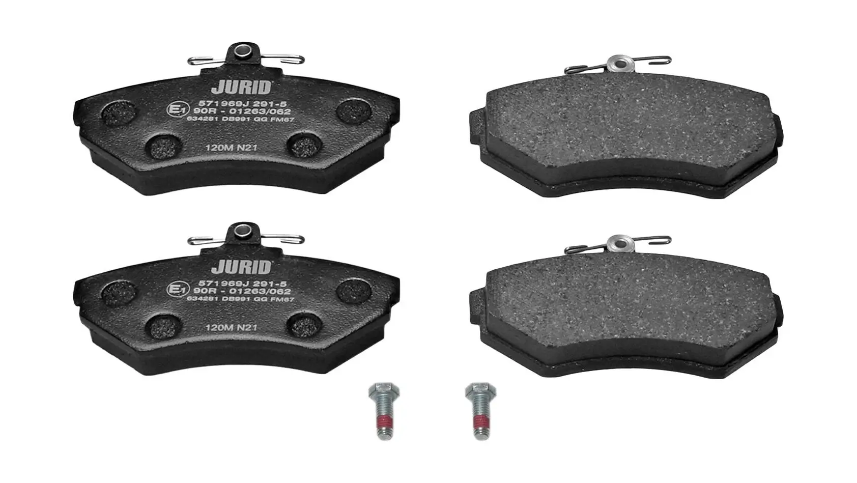 Bremsbelagsatz, Scheibenbremse Vorderachse JURID 571969J