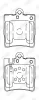 Bremsbelagsatz, Scheibenbremse JURID 571988J Bild Bremsbelagsatz, Scheibenbremse JURID 571988J