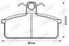 Bremsbelagsatz, Scheibenbremse Vorderachse JURID 572104J Bild Bremsbelagsatz, Scheibenbremse Vorderachse JURID 572104J