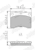 Bremsbelagsatz, Scheibenbremse Vorderachse JURID 572118J Bild Bremsbelagsatz, Scheibenbremse Vorderachse JURID 572118J