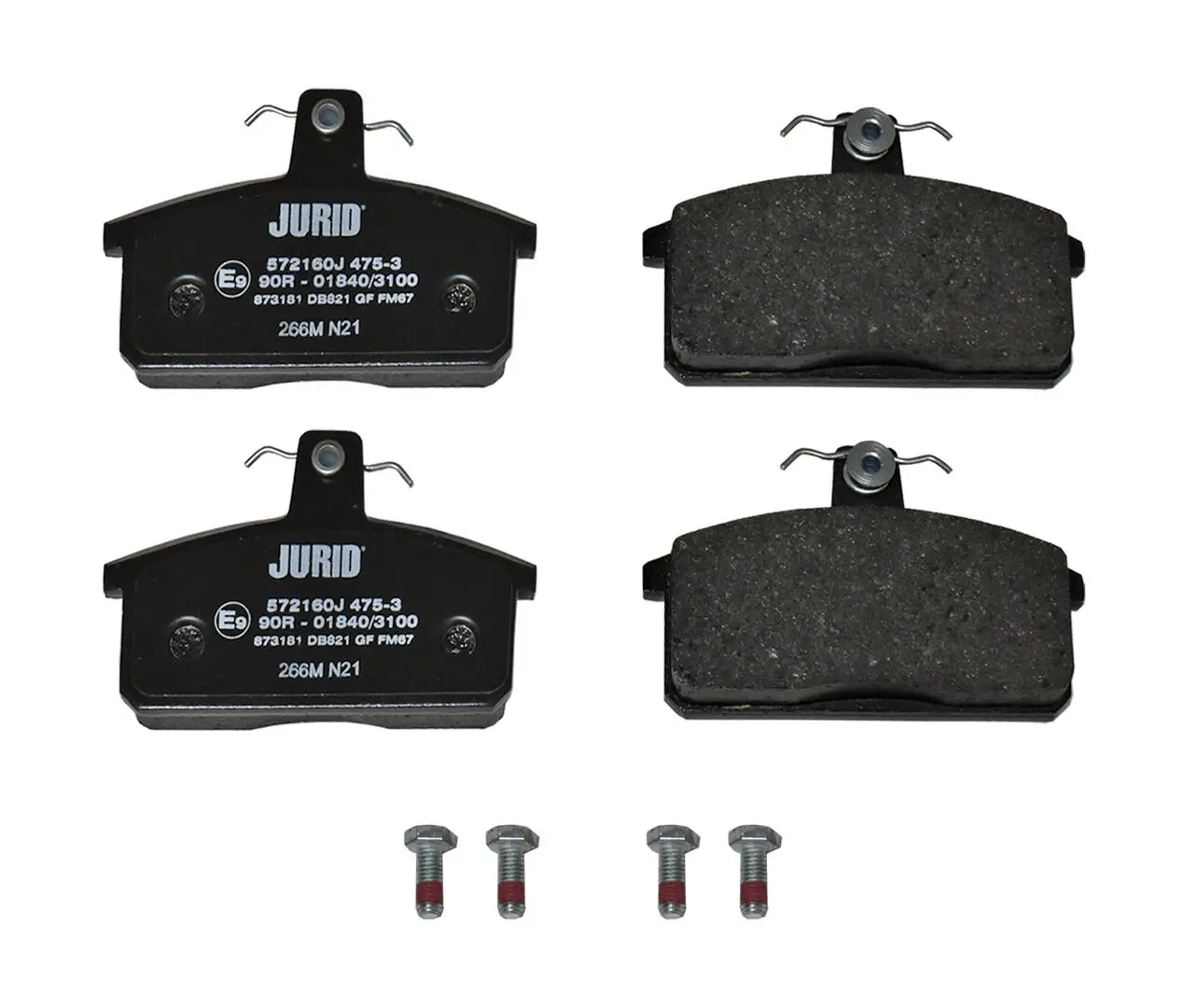 Bremsbelagsatz, Scheibenbremse Vorderachse JURID 572160J