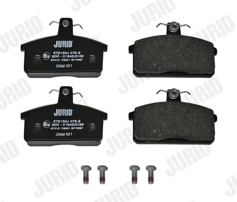 Bremsbelagsatz, Scheibenbremse Vorderachse JURID 572160J Bild Bremsbelagsatz, Scheibenbremse Vorderachse JURID 572160J