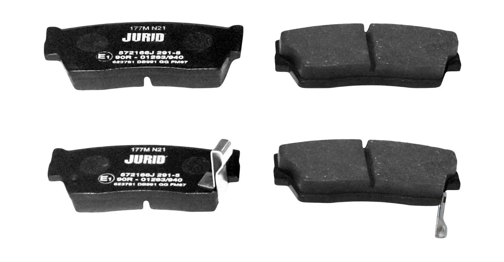 Bremsbelagsatz, Scheibenbremse Vorderachse JURID 572166J