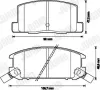 Bremsbelagsatz, Scheibenbremse Hinterachse JURID 572175J Bild Bremsbelagsatz, Scheibenbremse Hinterachse JURID 572175J