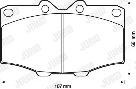 Bremsbelagsatz, Scheibenbremse Vorderachse JURID 572178J Bild Bremsbelagsatz, Scheibenbremse Vorderachse JURID 572178J