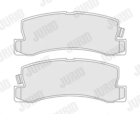 Bremsbelagsatz, Scheibenbremse JURID 572188J Bild Bremsbelagsatz, Scheibenbremse JURID 572188J