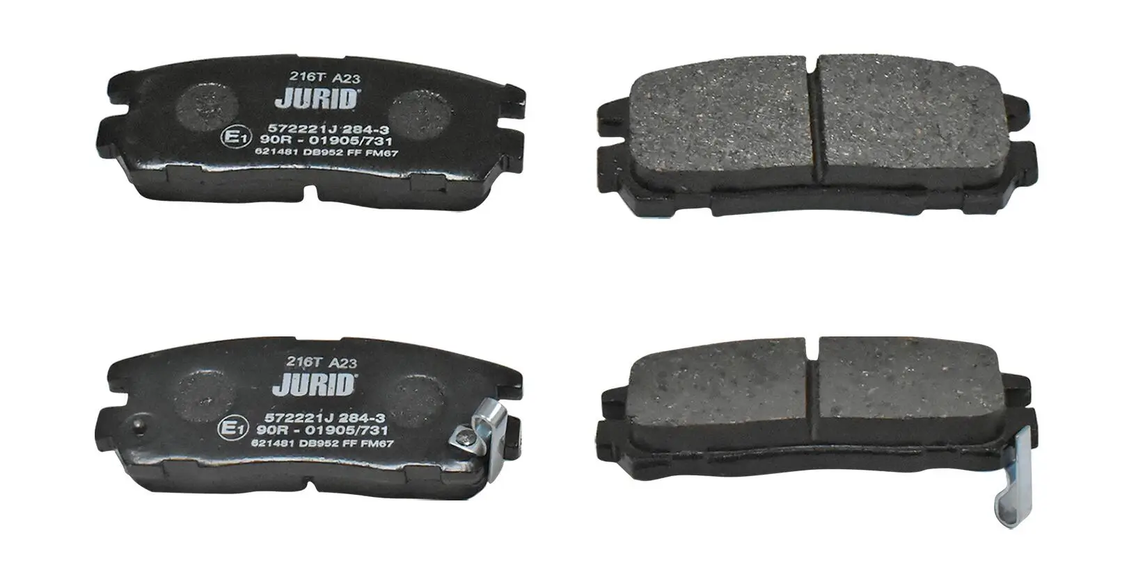 Bremsbelagsatz, Scheibenbremse Hinterachse JURID 572221J