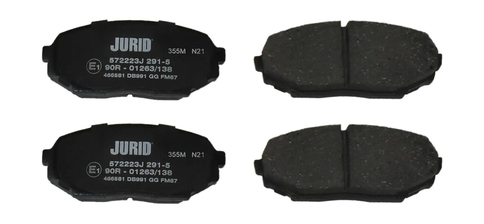 Bremsbelagsatz, Scheibenbremse Vorderachse JURID 572223J