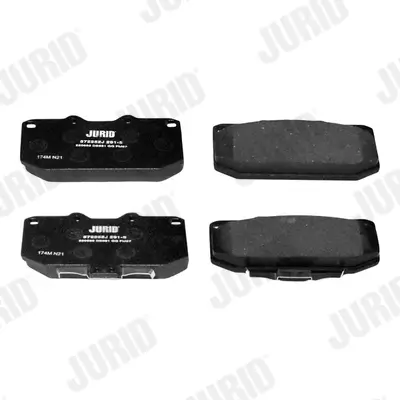 Bremsbelagsatz, Scheibenbremse Vorderachse JURID 572252J Bild Bremsbelagsatz, Scheibenbremse Vorderachse JURID 572252J