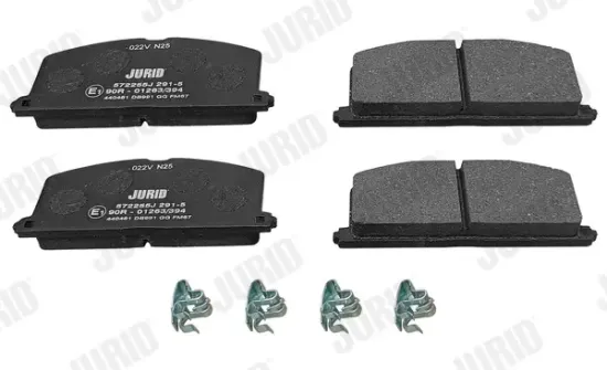 Bremsbelagsatz, Scheibenbremse Vorderachse JURID 572255J Bild Bremsbelagsatz, Scheibenbremse Vorderachse JURID 572255J