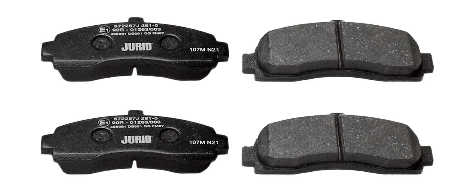 Bremsbelagsatz, Scheibenbremse Vorderachse JURID 572257J