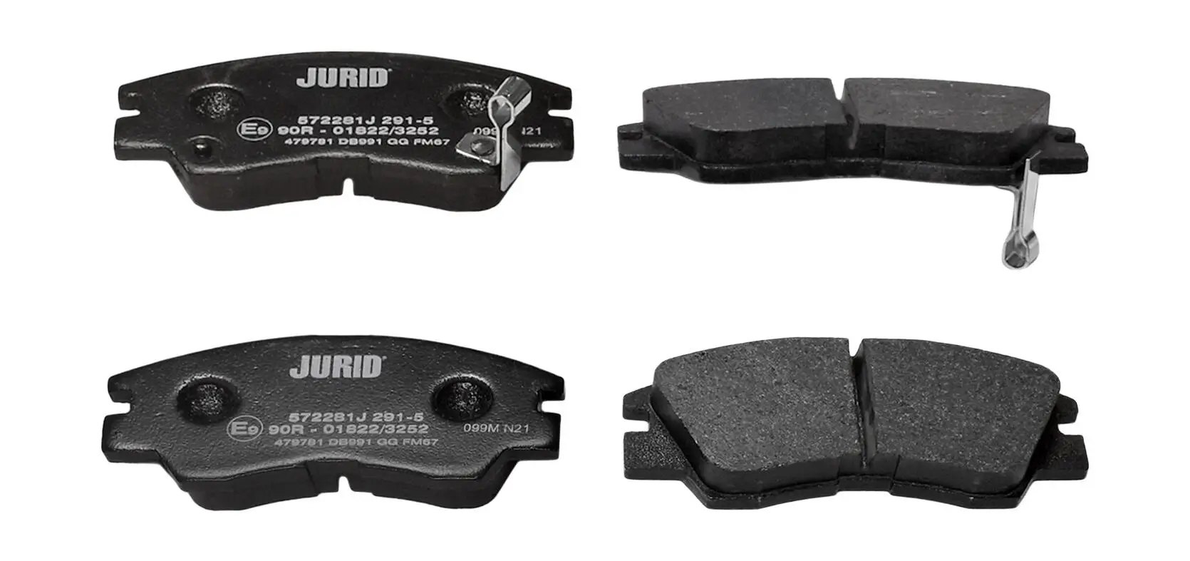 Bremsbelagsatz, Scheibenbremse Vorderachse JURID 572281J