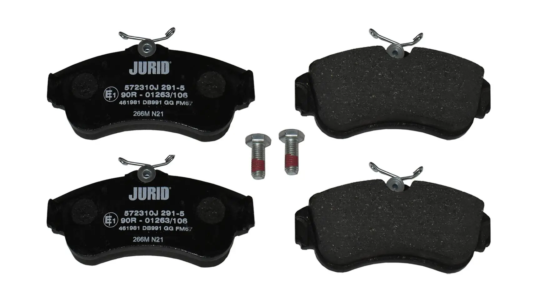 Bremsbelagsatz, Scheibenbremse Vorderachse JURID 572310J