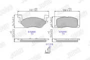 Bremsbelagsatz, Scheibenbremse JURID 572327J