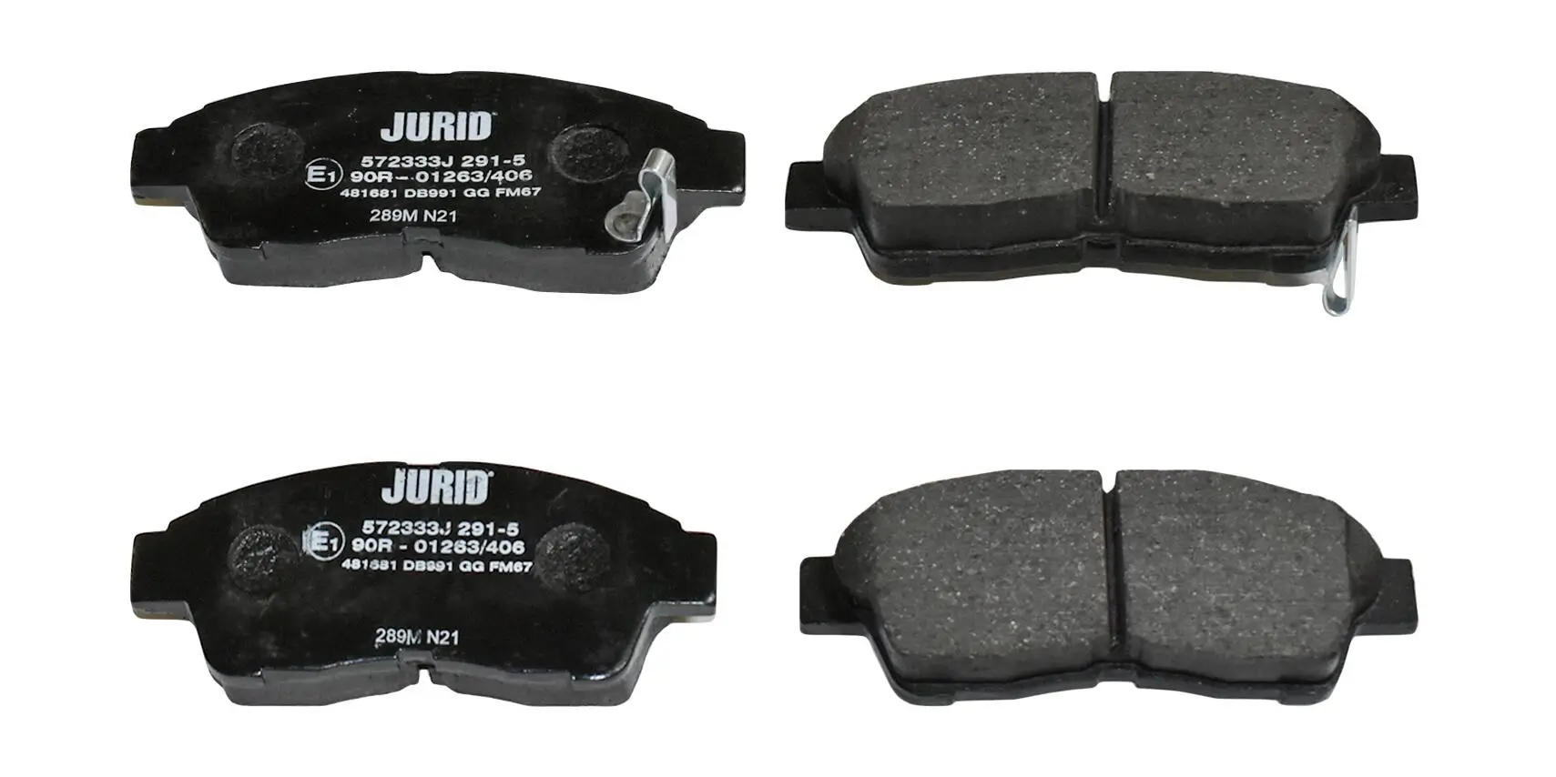 Bremsbelagsatz, Scheibenbremse Vorderachse JURID 572333J