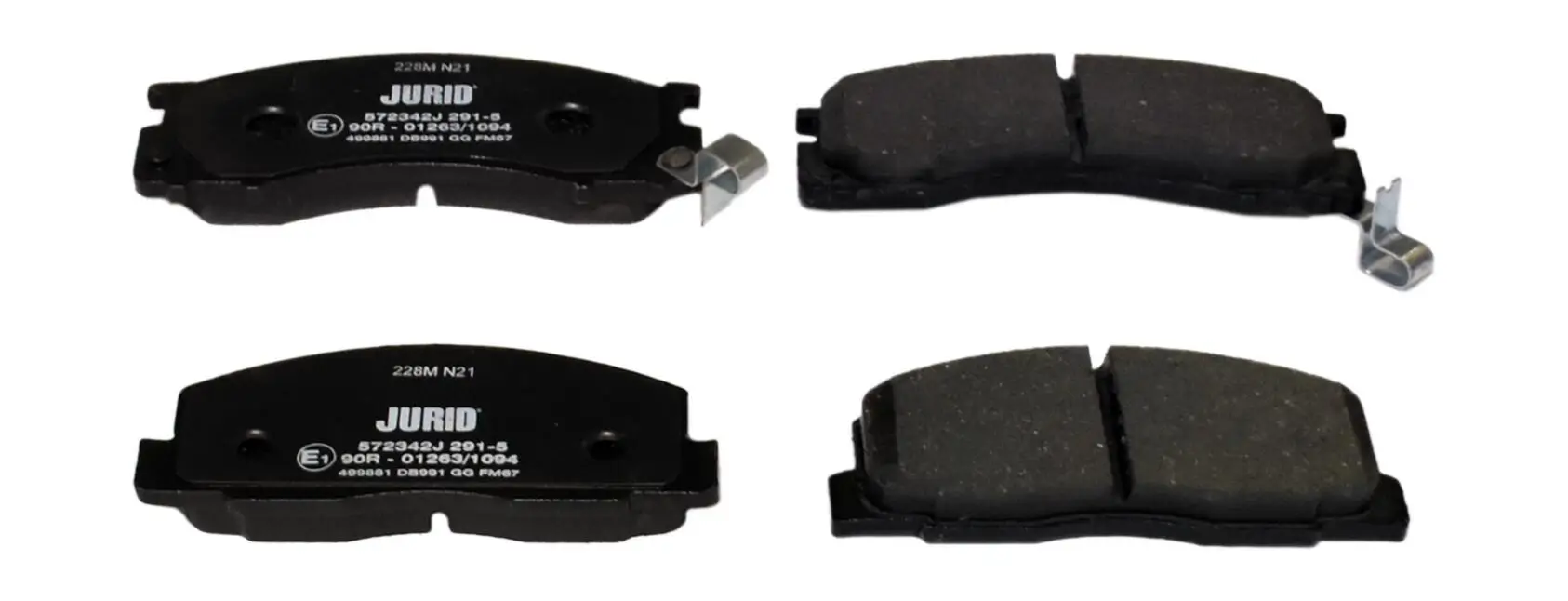 Bremsbelagsatz, Scheibenbremse Vorderachse JURID 572342J