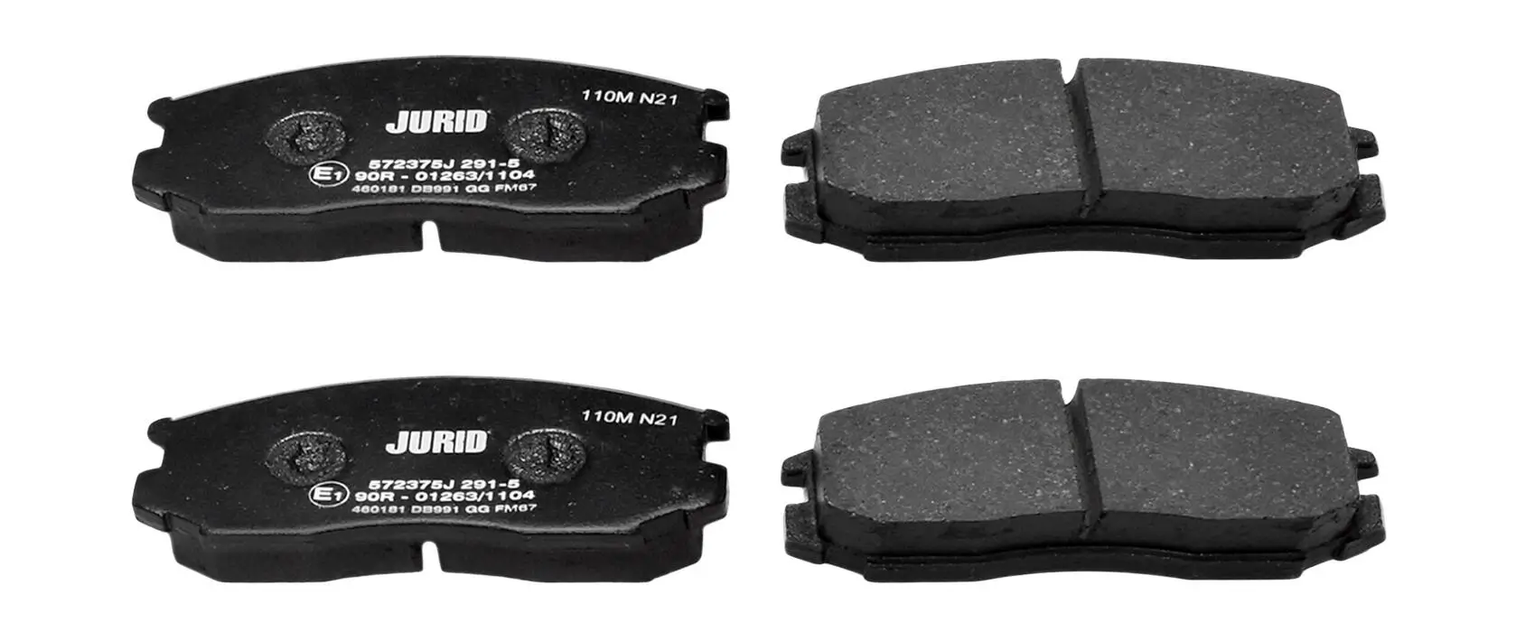 Bremsbelagsatz, Scheibenbremse Vorderachse JURID 572375J