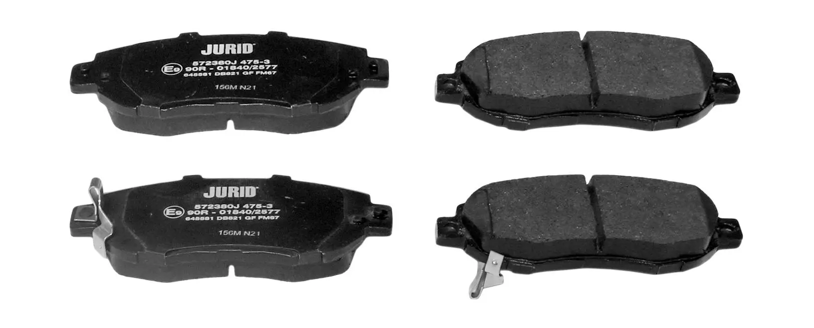 Bremsbelagsatz, Scheibenbremse Vorderachse JURID 572380J