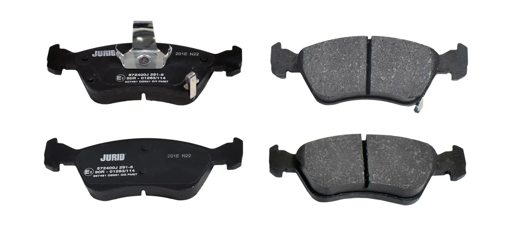 Bremsbelagsatz, Scheibenbremse Vorderachse JURID 572400J
