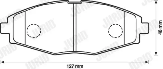 Bremsbelagsatz, Scheibenbremse Vorderachse JURID 572402J Bild Bremsbelagsatz, Scheibenbremse Vorderachse JURID 572402J