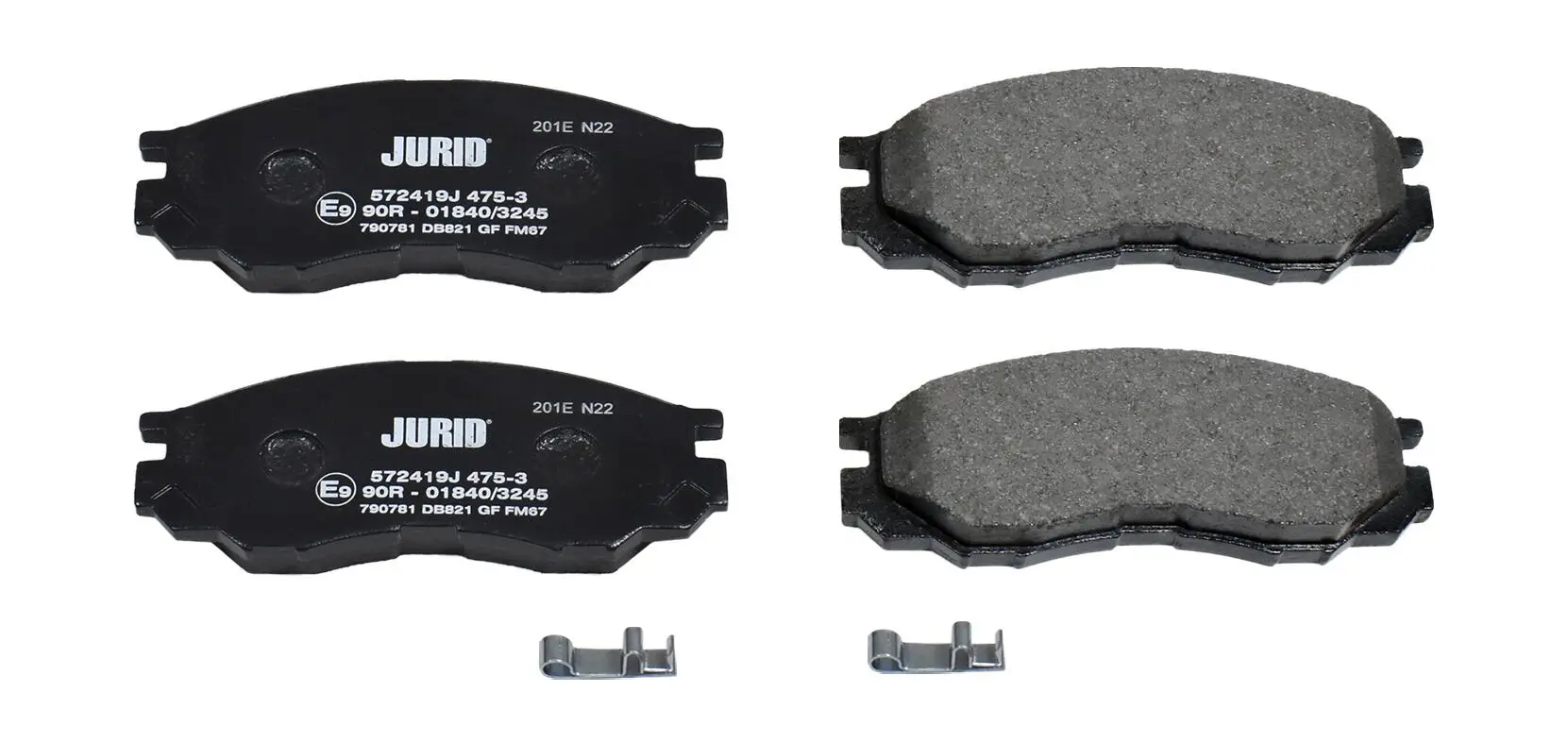 Bremsbelagsatz, Scheibenbremse Vorderachse JURID 572419J