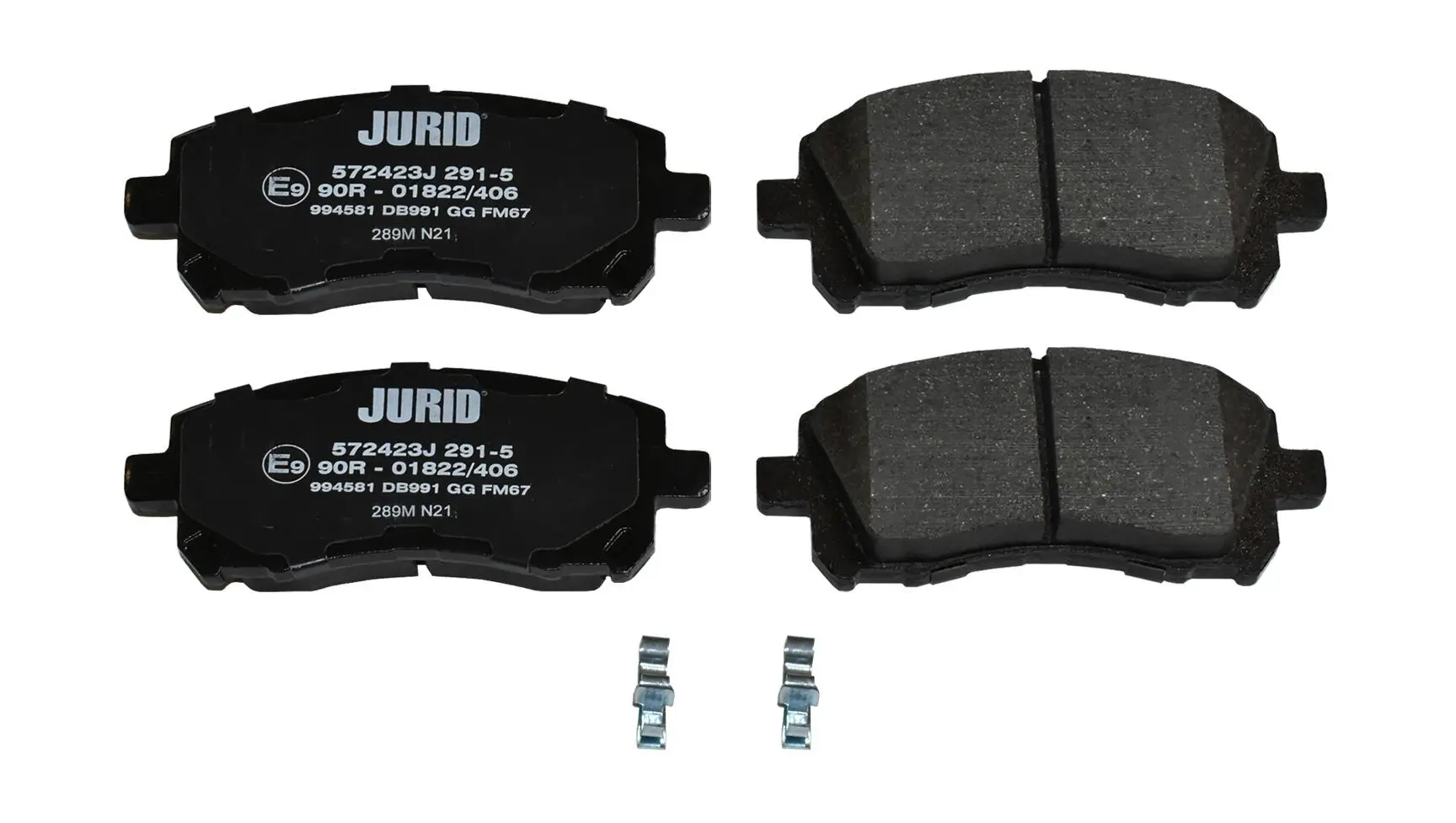 Bremsbelagsatz, Scheibenbremse Vorderachse JURID 572423J