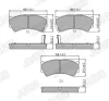 Bremsbelagsatz, Scheibenbremse Vorderachse JURID 572433J