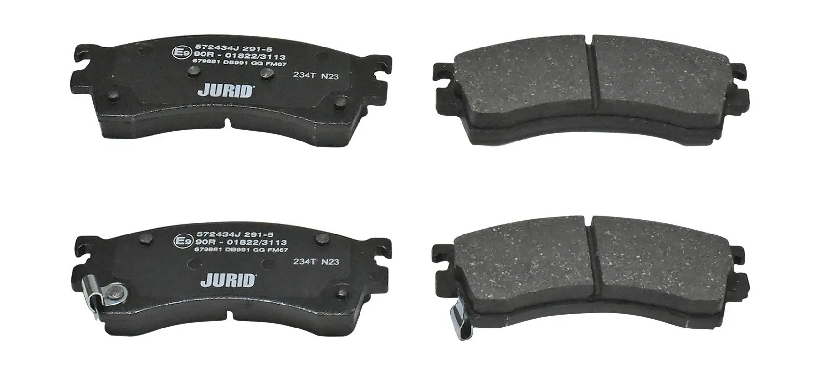 Bremsbelagsatz, Scheibenbremse Vorderachse JURID 572434J