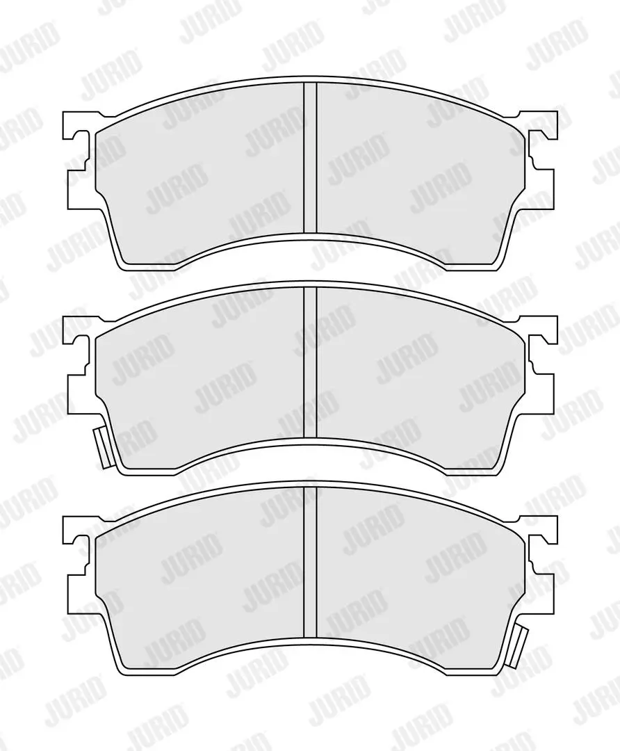 Bremsbelagsatz, Scheibenbremse Vorderachse JURID 572434J