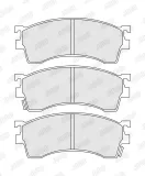 Bremsbelagsatz, Scheibenbremse Vorderachse JURID 572434J