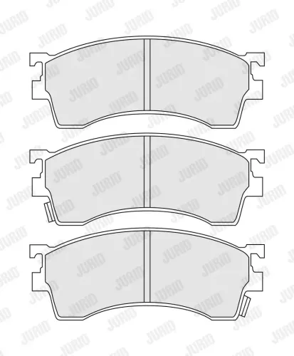 Bremsbelagsatz, Scheibenbremse Vorderachse JURID 572434J Bild Bremsbelagsatz, Scheibenbremse Vorderachse JURID 572434J