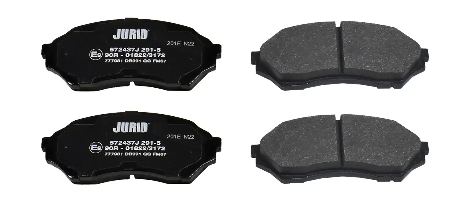 Bremsbelagsatz, Scheibenbremse Vorderachse JURID 572437J