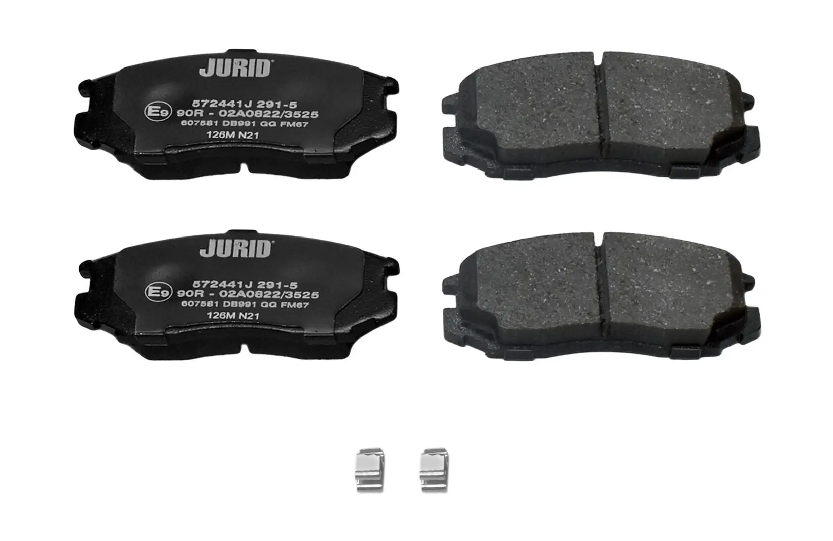 Bremsbelagsatz, Scheibenbremse Vorderachse JURID 572441J