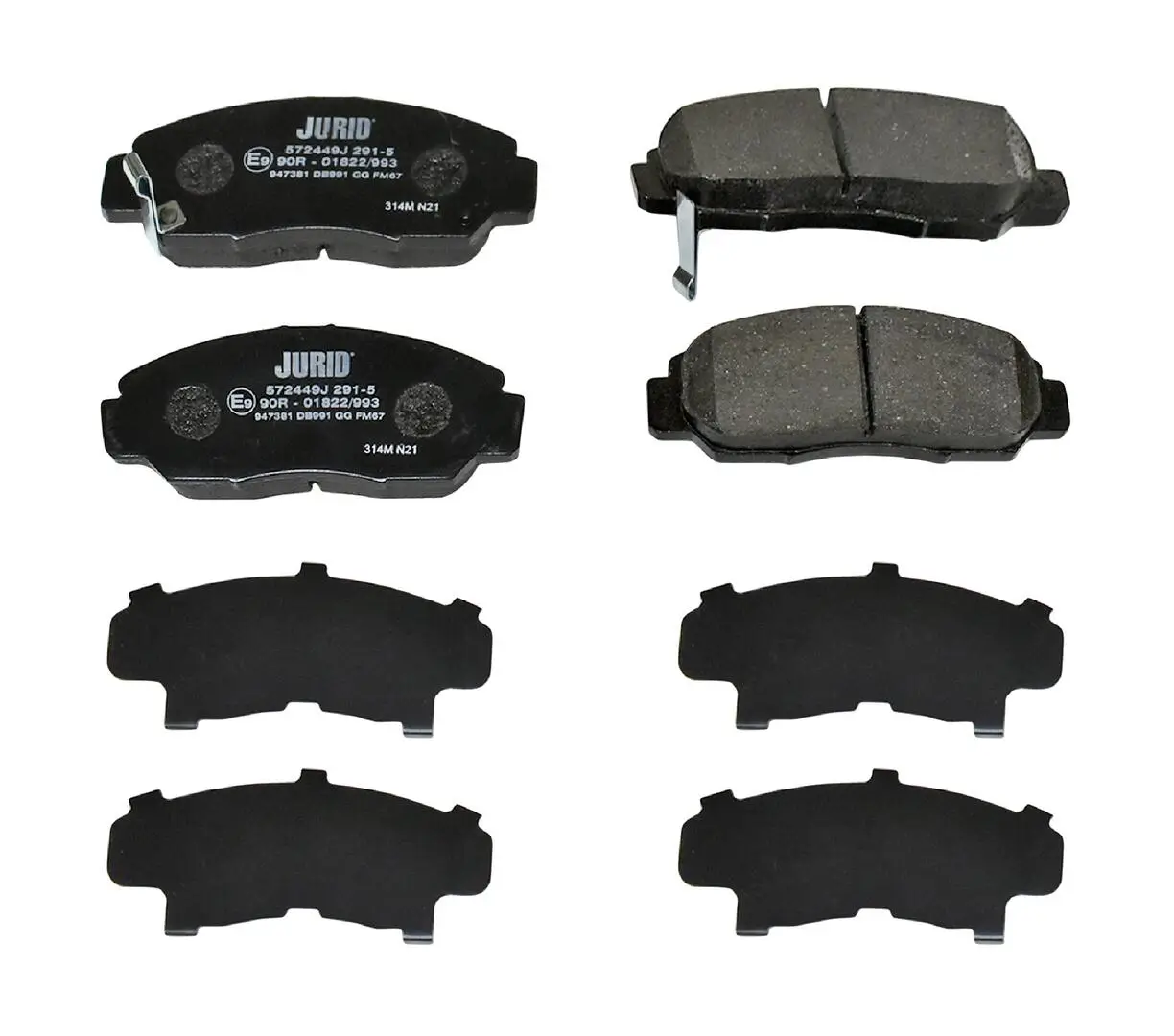 Bremsbelagsatz, Scheibenbremse Vorderachse JURID 572449J