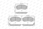Bremsbelagsatz, Scheibenbremse Vorderachse JURID 572453J
