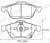 Bremsbelagsatz, Scheibenbremse Vorderachse JURID 572481J Bild Bremsbelagsatz, Scheibenbremse Vorderachse JURID 572481J