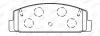 Bremsbelagsatz, Scheibenbremse Hinterachse JURID 572490J