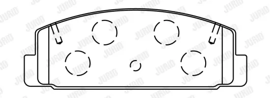 Bremsbelagsatz, Scheibenbremse Hinterachse JURID 572490J Bild Bremsbelagsatz, Scheibenbremse Hinterachse JURID 572490J