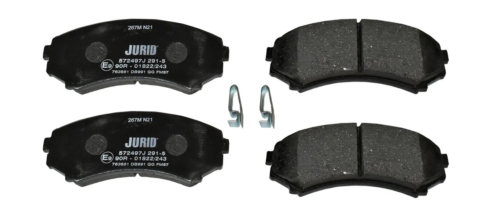 Bremsbelagsatz, Scheibenbremse JURID 572497J