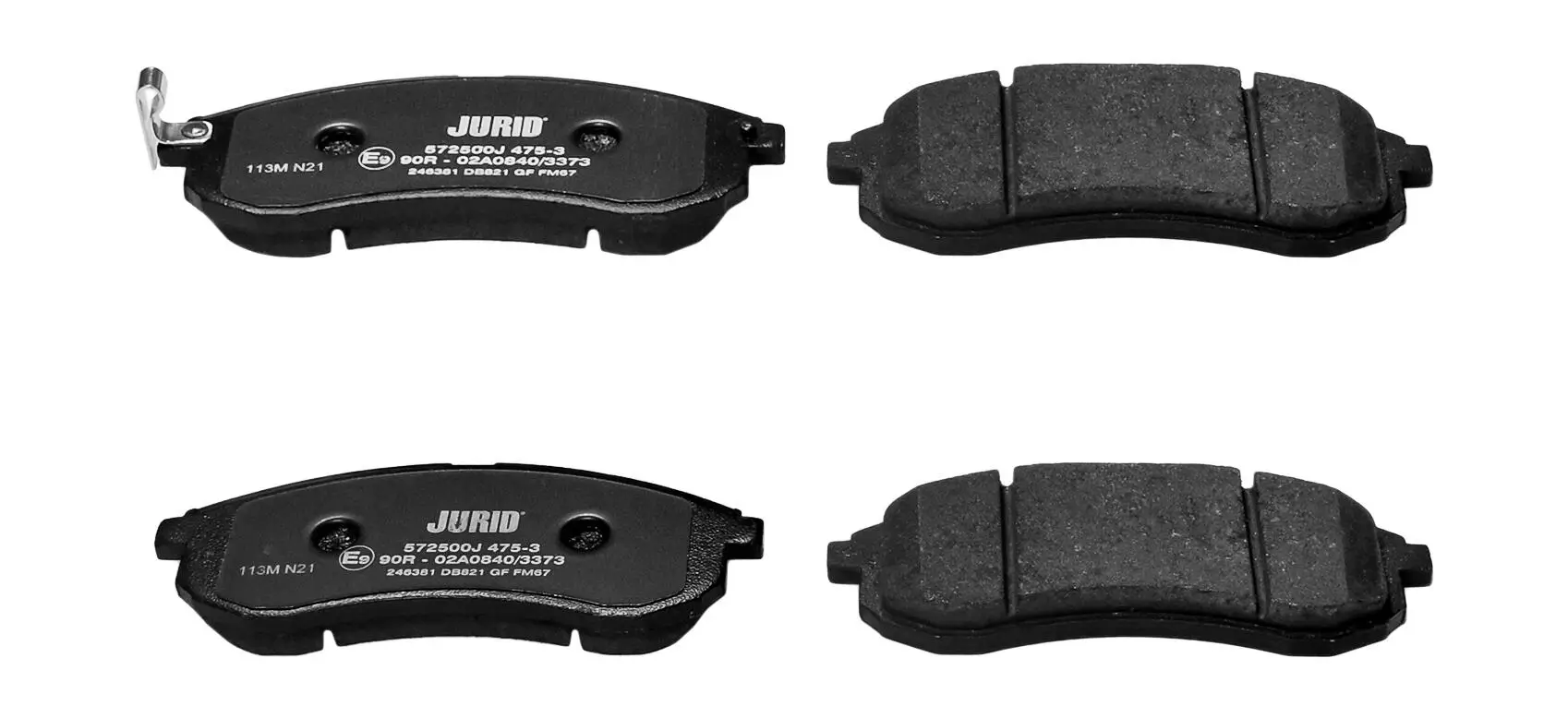Bremsbelagsatz, Scheibenbremse Vorderachse JURID 572500J