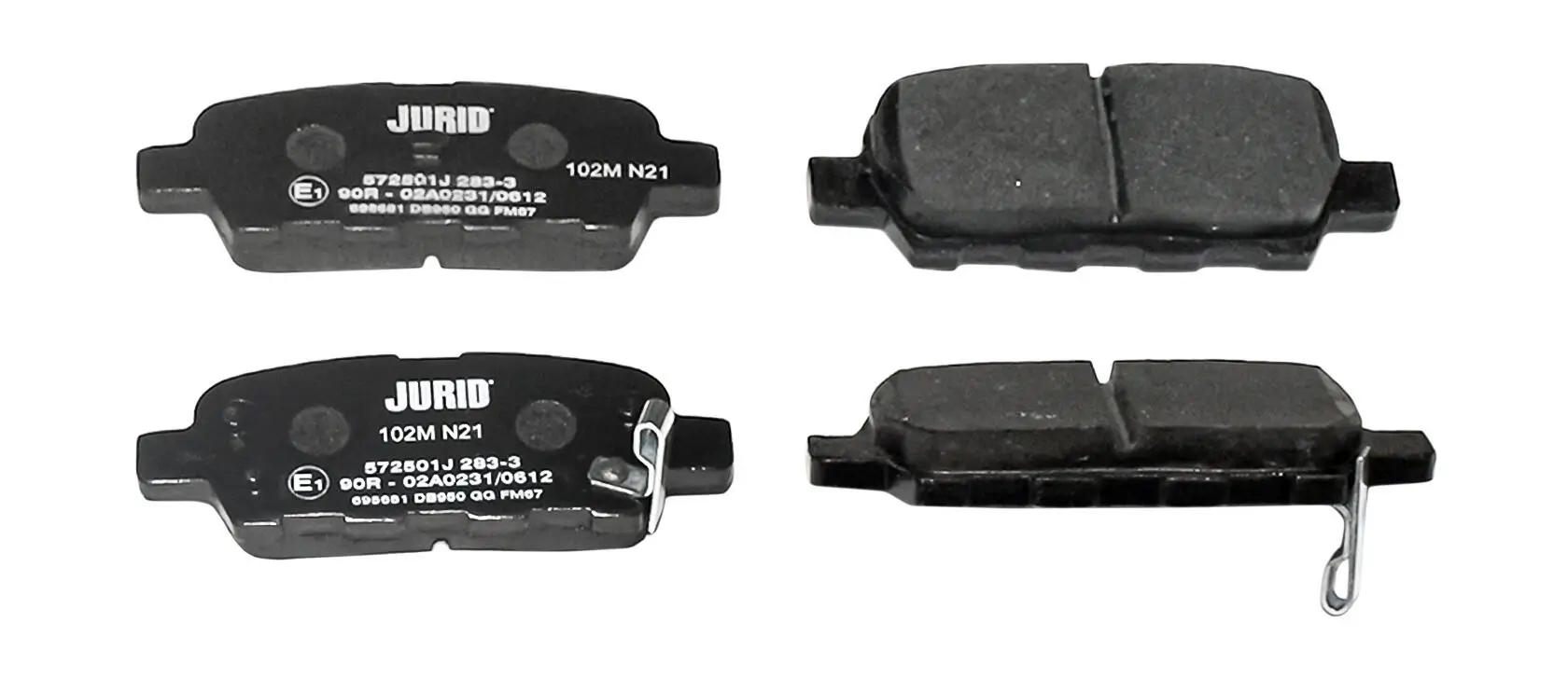 Bremsbelagsatz, Scheibenbremse Hinterachse JURID 572501J