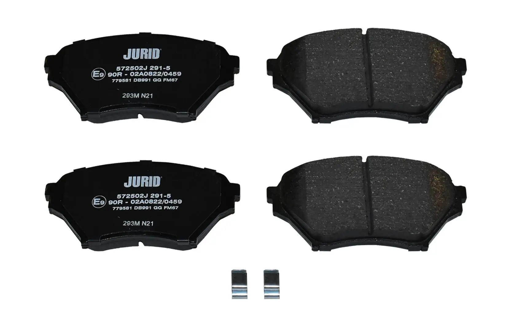 Bremsbelagsatz, Scheibenbremse Vorderachse JURID 572502J