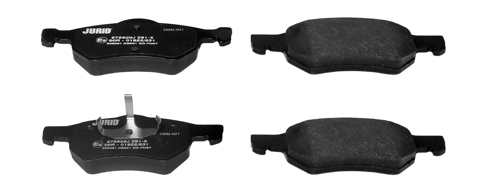 Bremsbelagsatz, Scheibenbremse Vorderachse JURID 572509J