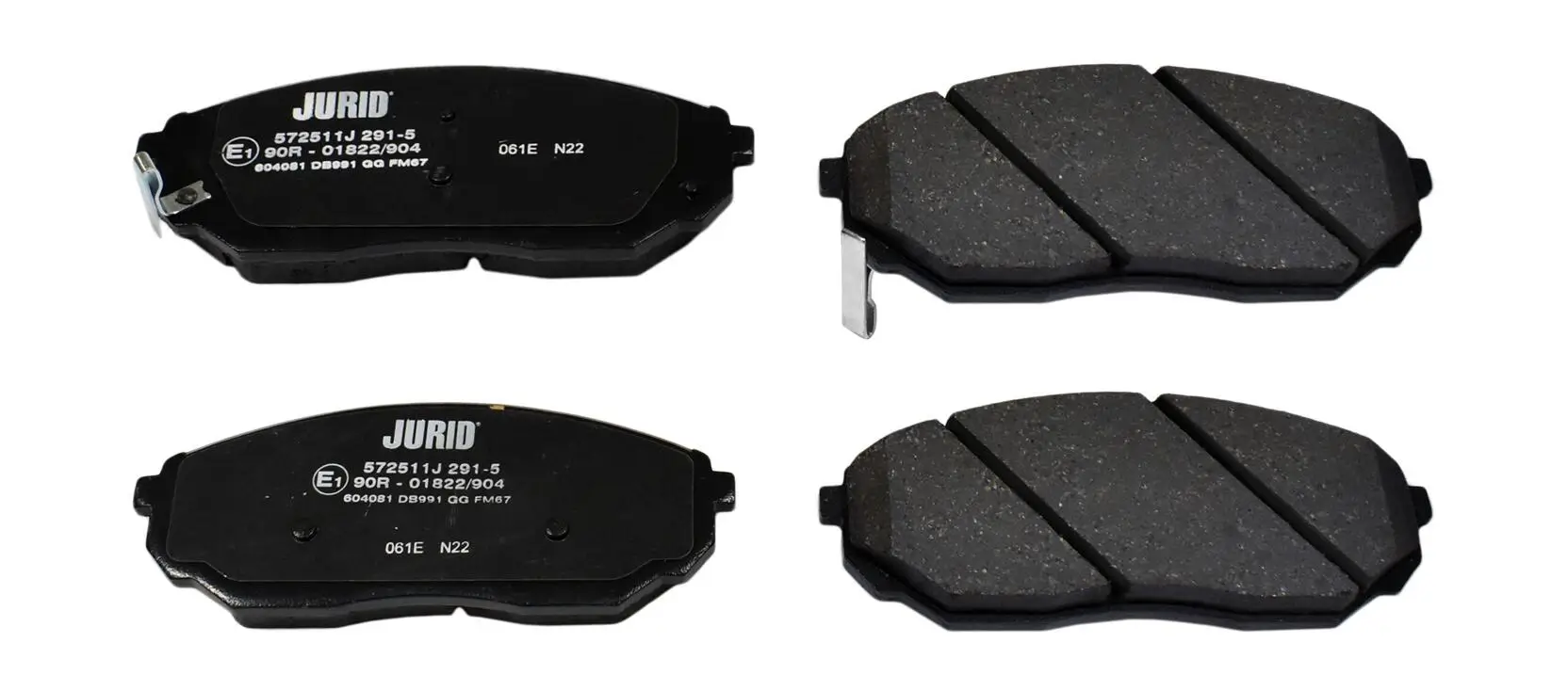 Bremsbelagsatz, Scheibenbremse Vorderachse JURID 572511J